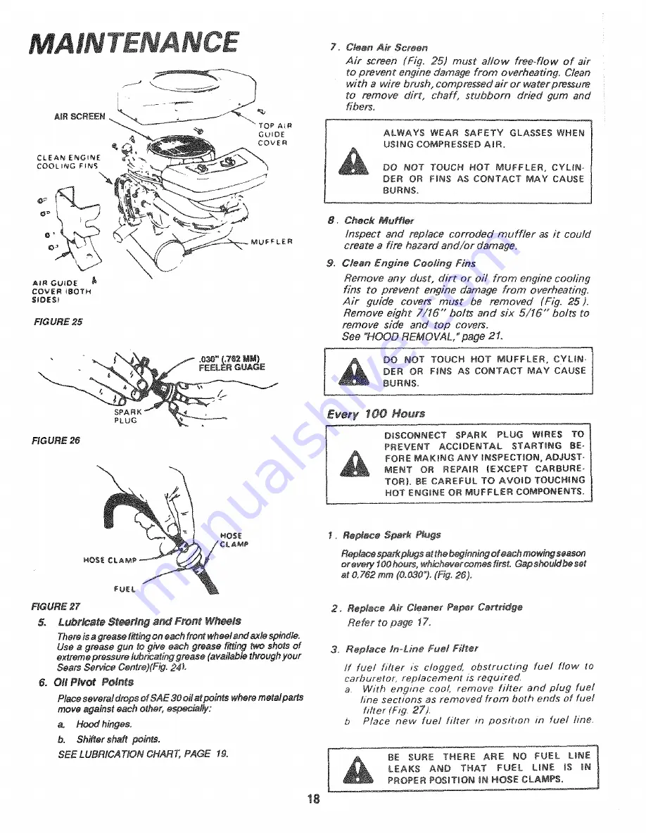 Craftsman 917.250020 Owner'S Manual Download Page 18