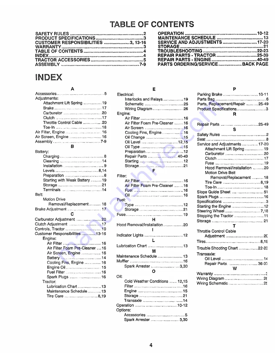 Craftsman 917.250032 Owner'S Manual Download Page 4