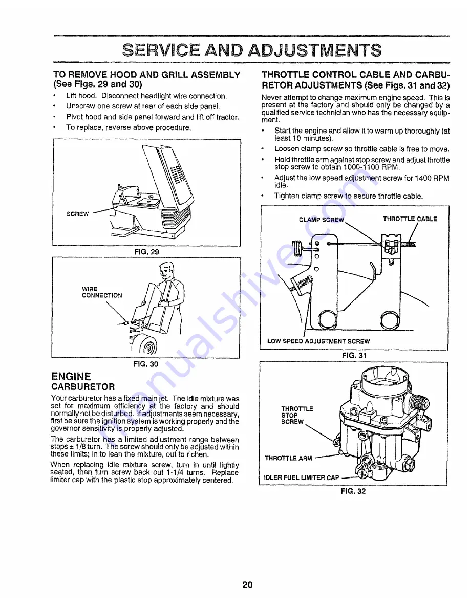 Craftsman 917.250032 Owner'S Manual Download Page 20