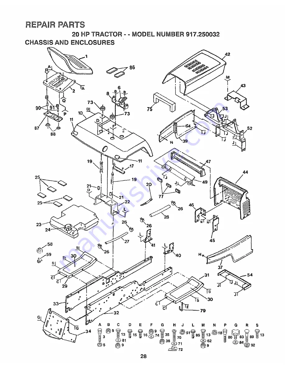 Craftsman 917.250032 Owner'S Manual Download Page 28