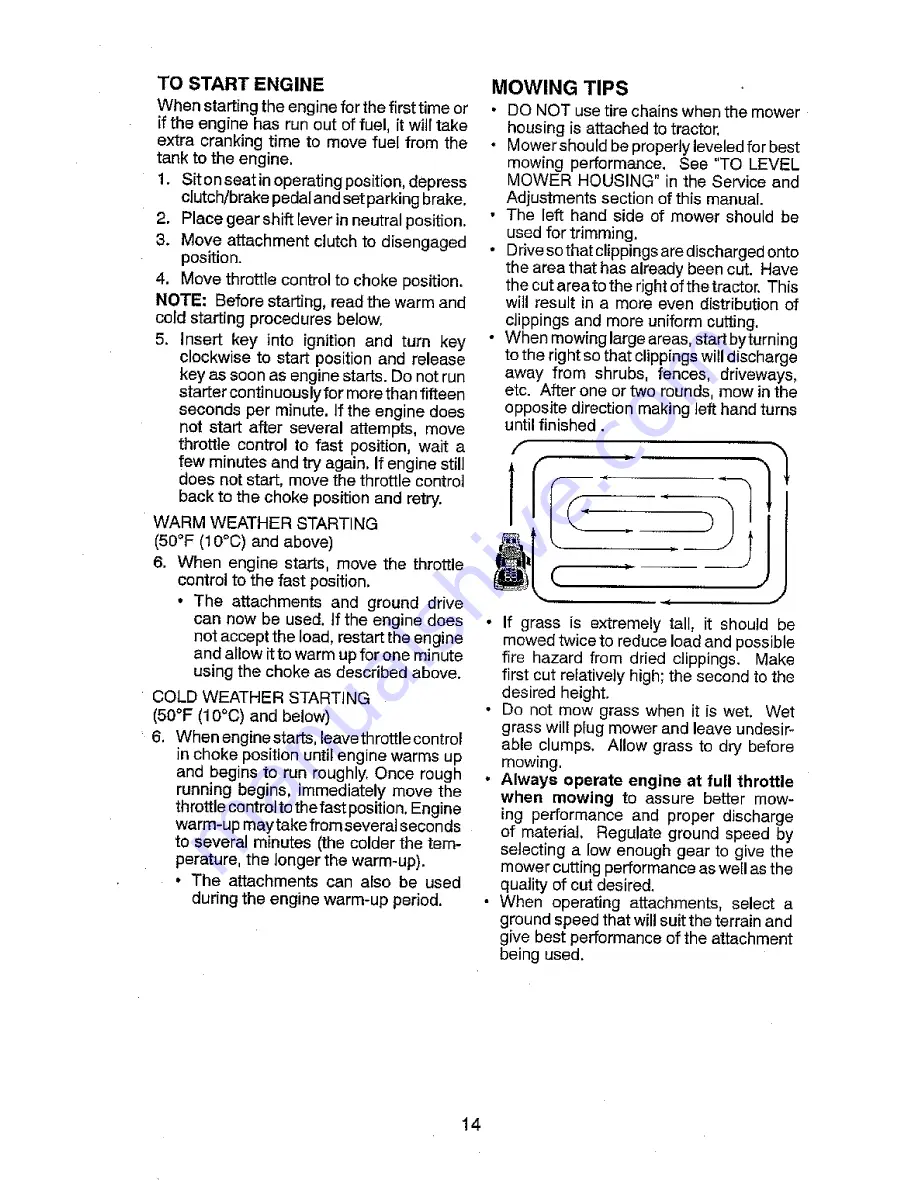 Craftsman 917.25022 Operator'S Manual Download Page 14