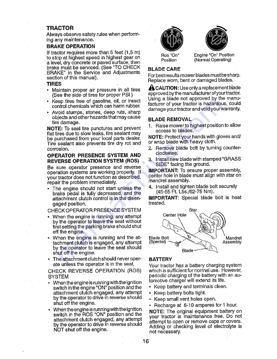 Craftsman 917.25022 Operator'S Manual Download Page 16