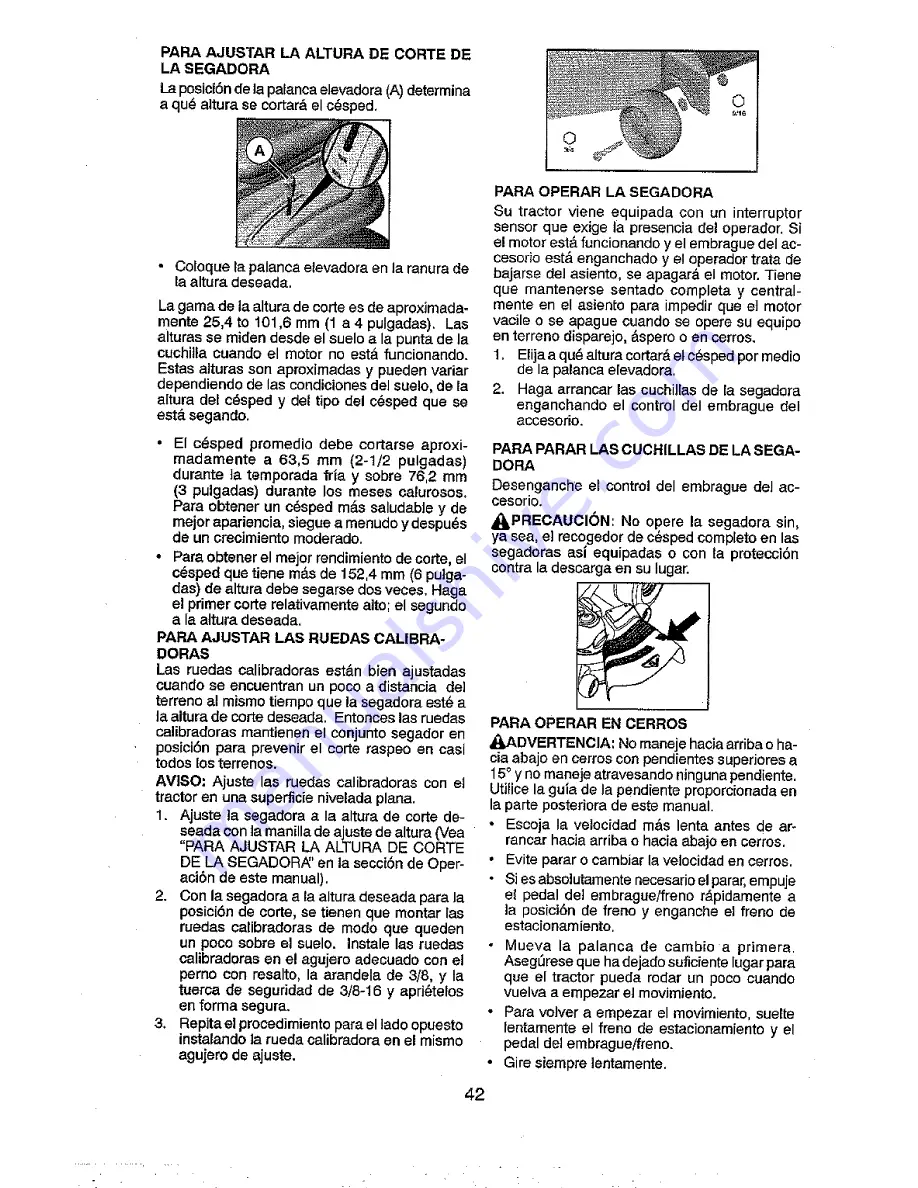 Craftsman 917.25022 Operator'S Manual Download Page 42