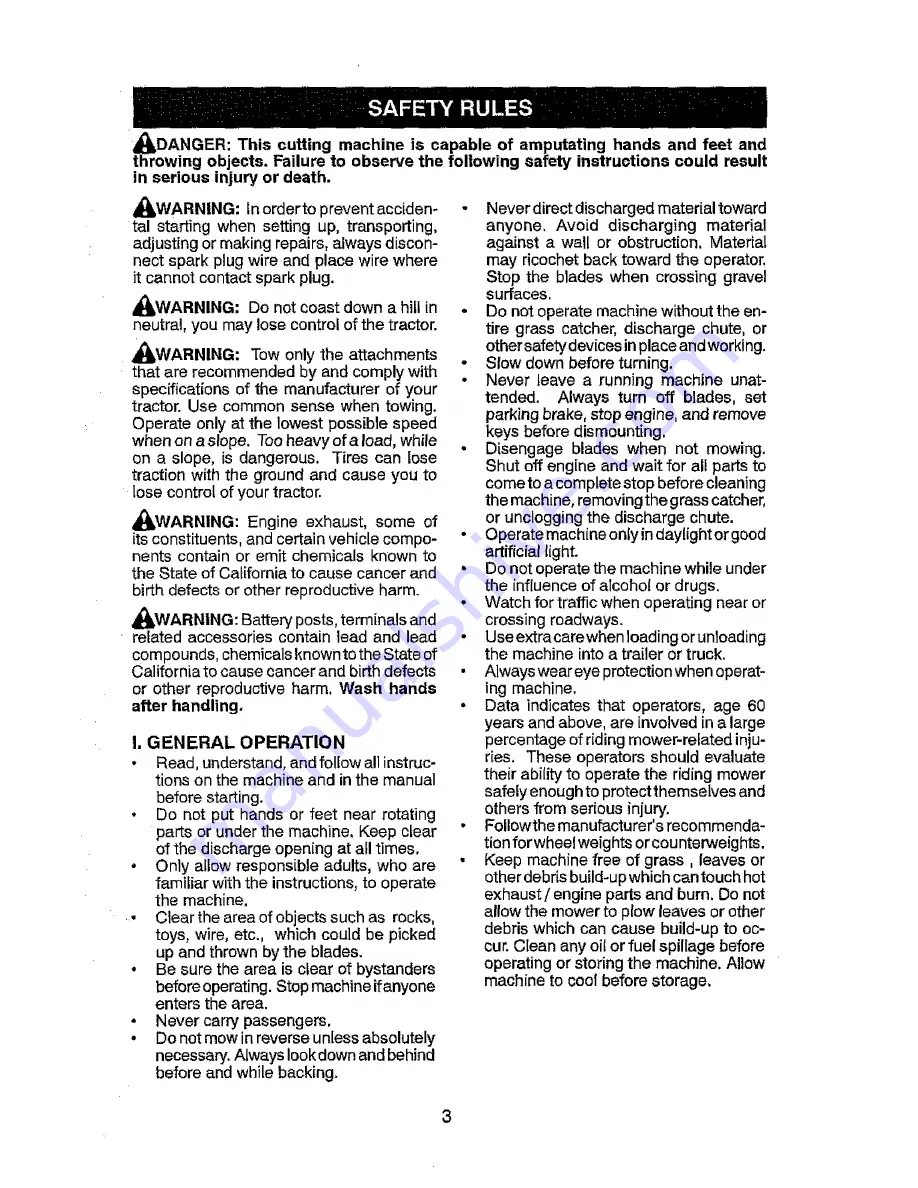 Craftsman 917.25024 Operator'S Manual Download Page 3