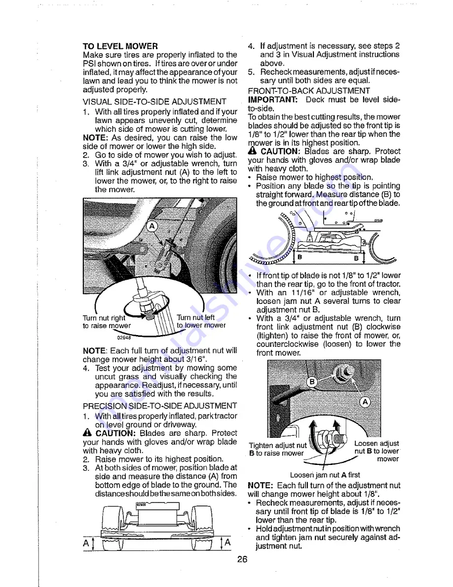 Craftsman 917.25024 Operator'S Manual Download Page 26