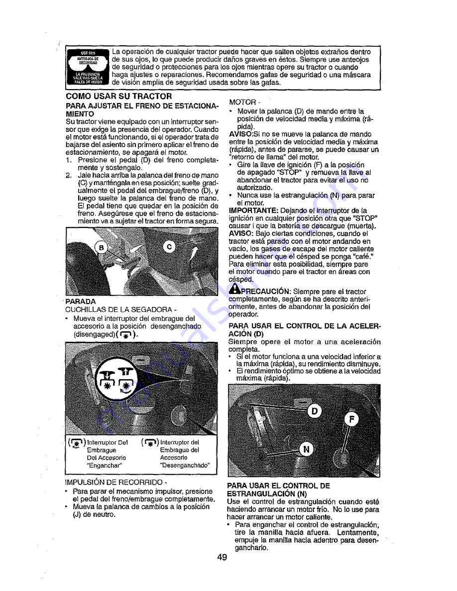 Craftsman 917.25024 Operator'S Manual Download Page 49