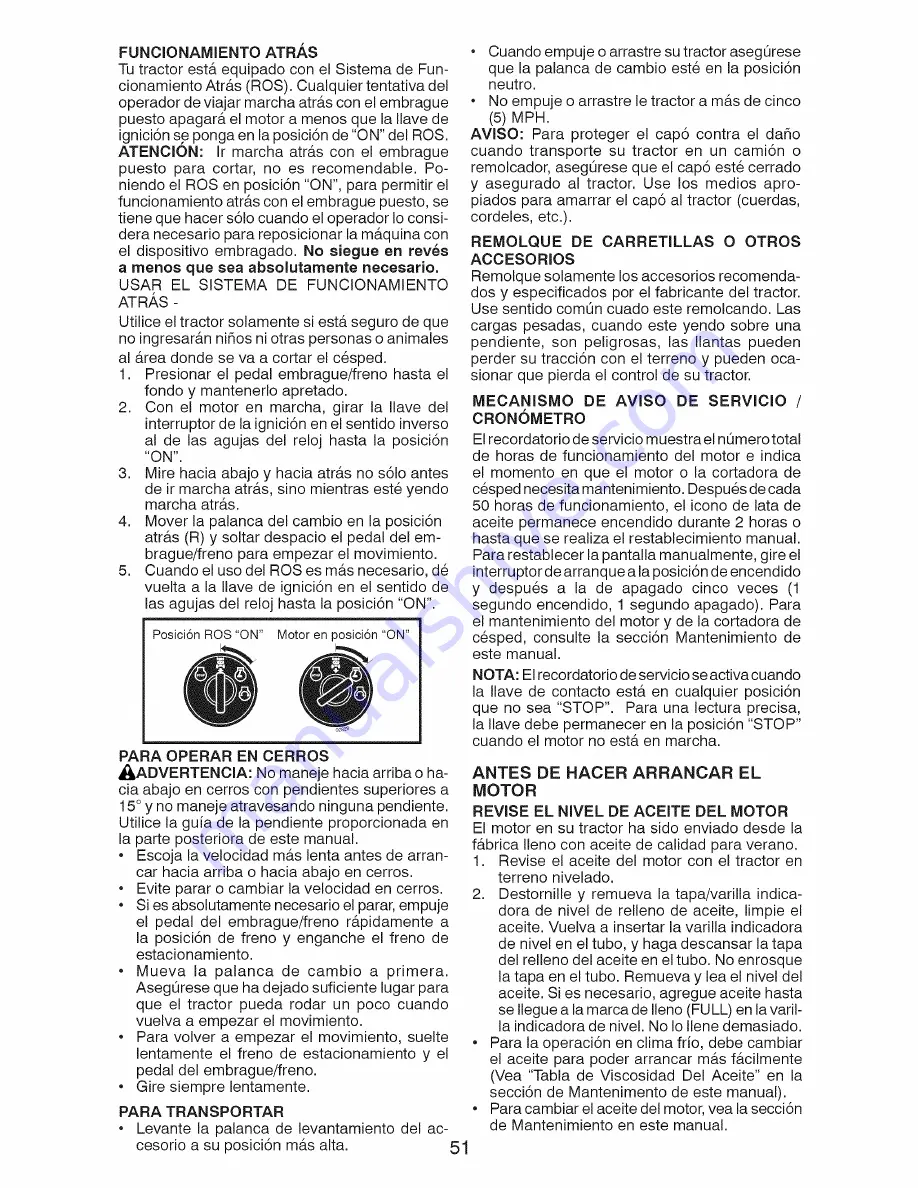 Craftsman 917.25025 Operator'S Manual Download Page 51