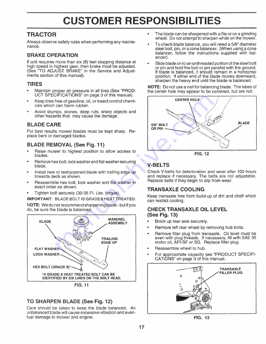 Craftsman 917.250480 Owner'S Manual Download Page 17