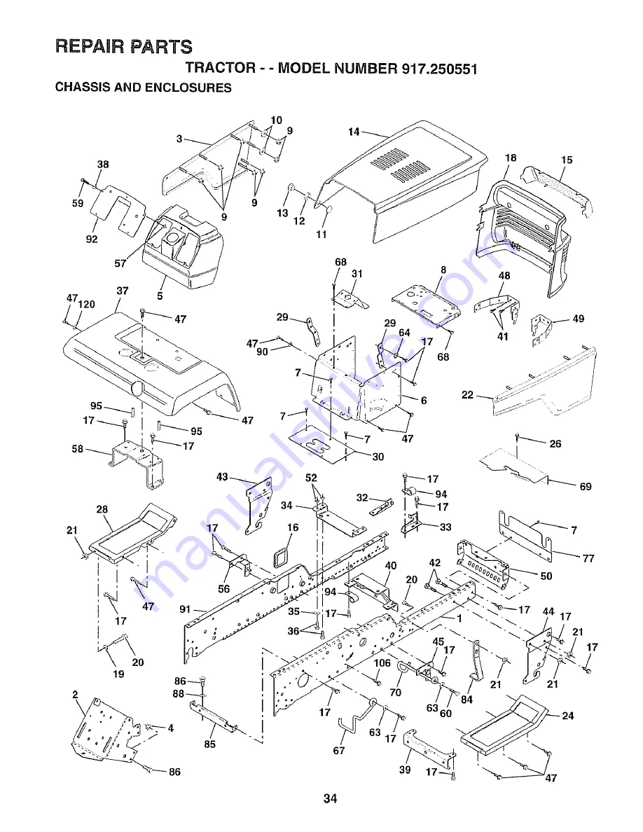 Craftsman 917.250551 Owner'S Manual Download Page 34