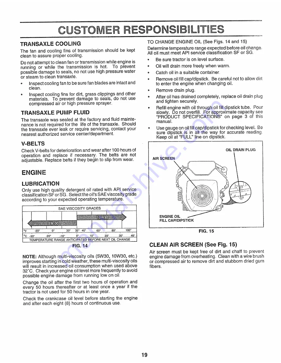 Craftsman 917.250560 Owner'S Manual Download Page 19