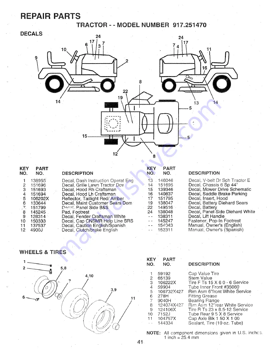 Craftsman 917.25147 Скачать руководство пользователя страница 41