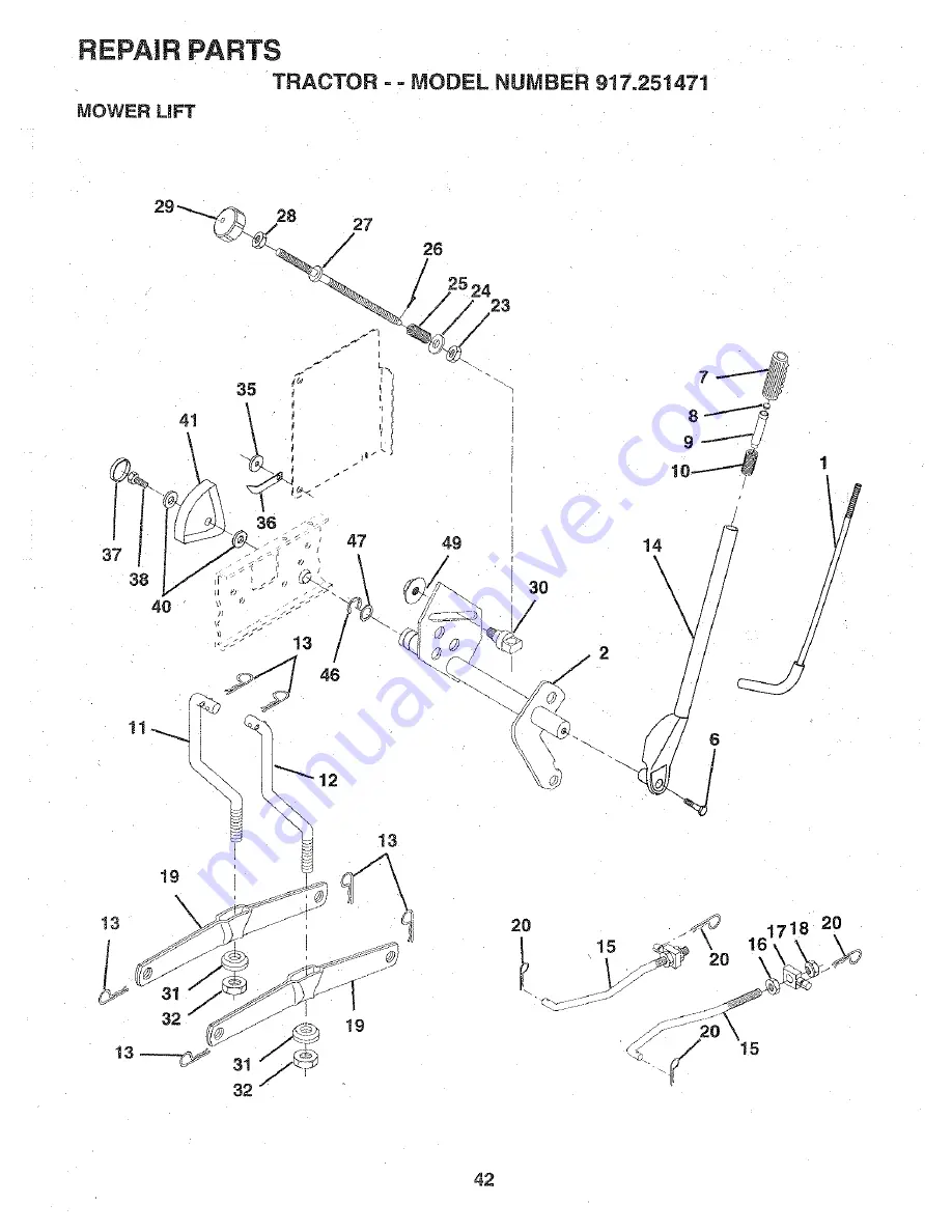 Craftsman 917.251471 Owner'S Manual Download Page 42