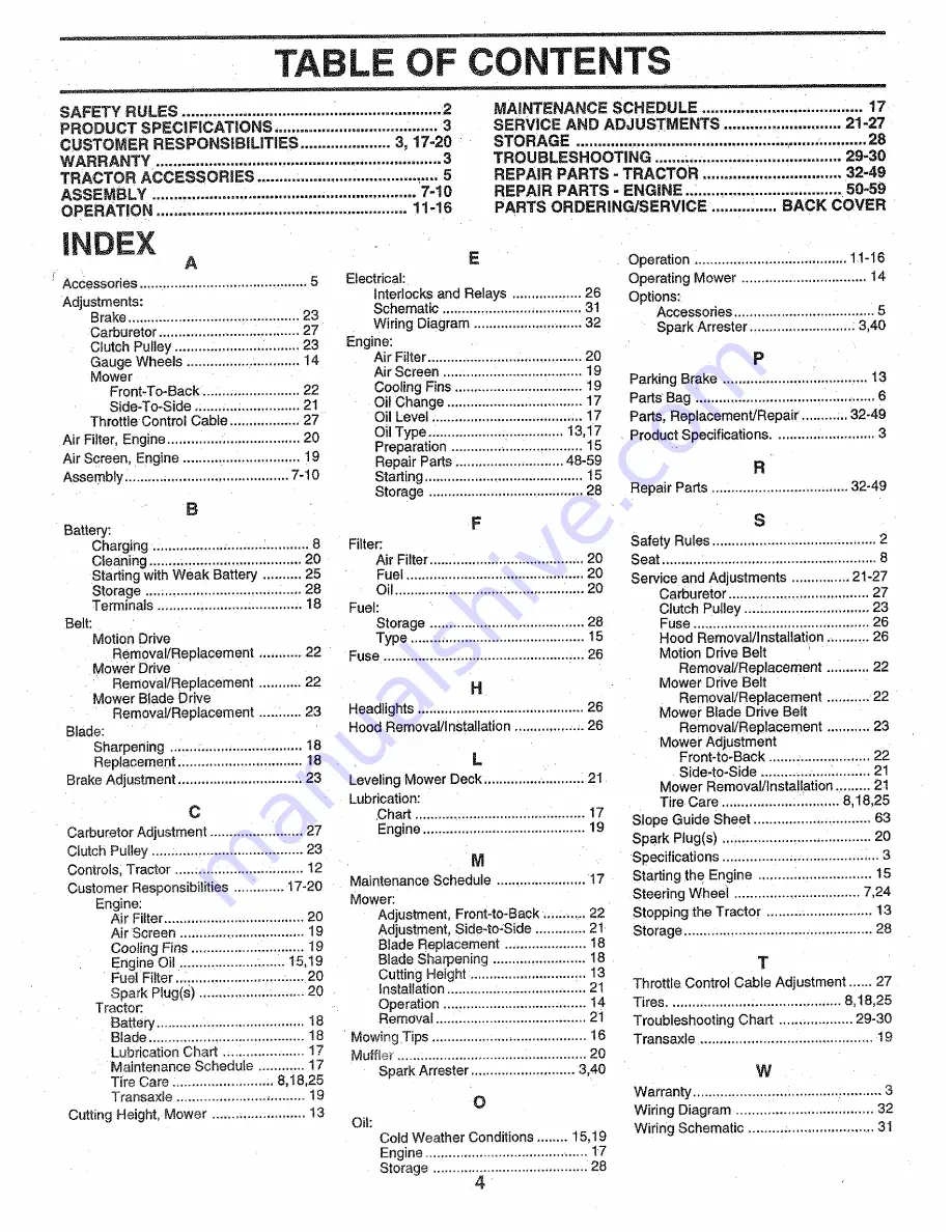 Craftsman 917.251521 Owner'S Manual Download Page 4