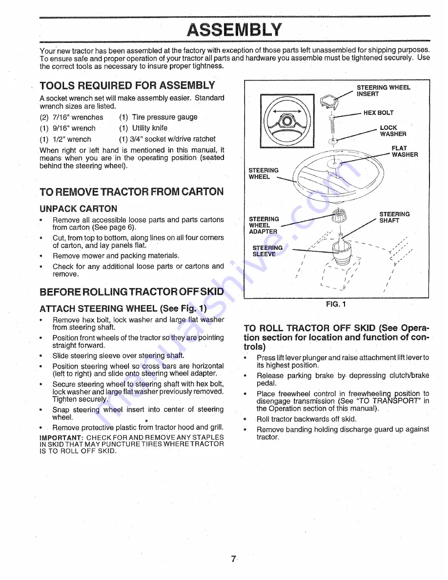 Craftsman 917.251521 Owner'S Manual Download Page 7