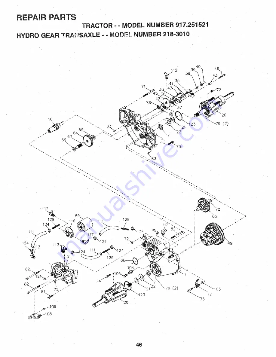 Craftsman 917.251521 Скачать руководство пользователя страница 46