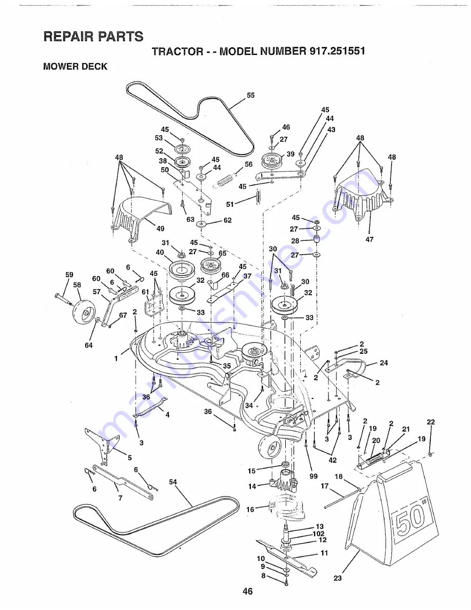 Craftsman 917.251551 Owner'S Manual Download Page 46