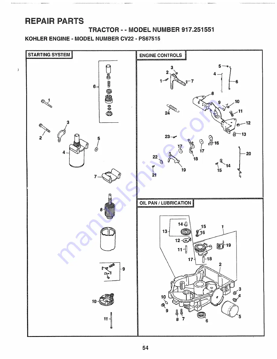 Craftsman 917.251551 Owner'S Manual Download Page 54