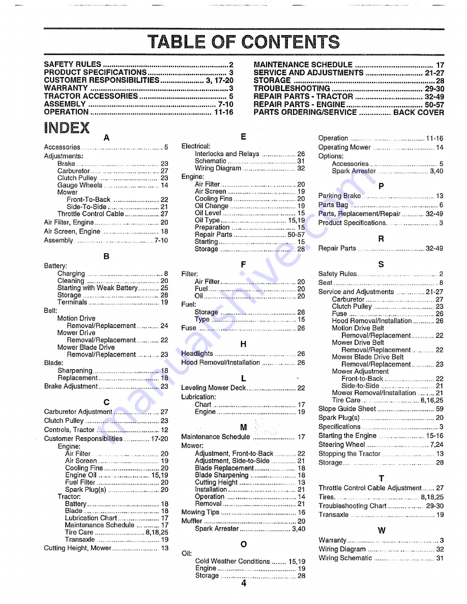 Craftsman 917.251572 Owner'S Manual Download Page 4