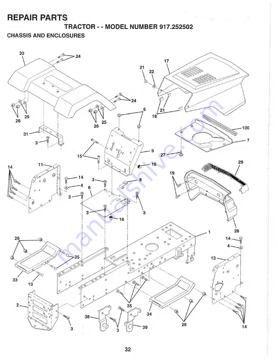 Craftsman 917.252502 Owner'S Manual Download Page 32