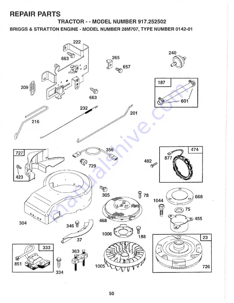 Craftsman 917.252502 Owner'S Manual Download Page 50