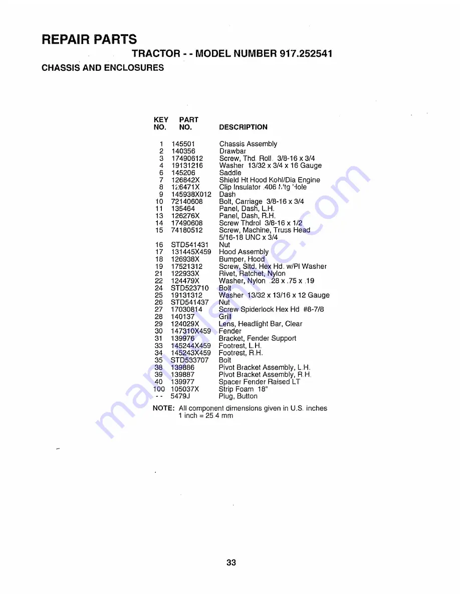 Craftsman 917.252541 Owner'S Manual Download Page 33