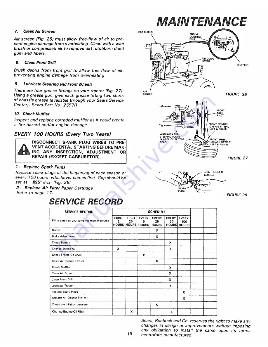 Craftsman 917.254420 Owner'S Manual Download Page 19