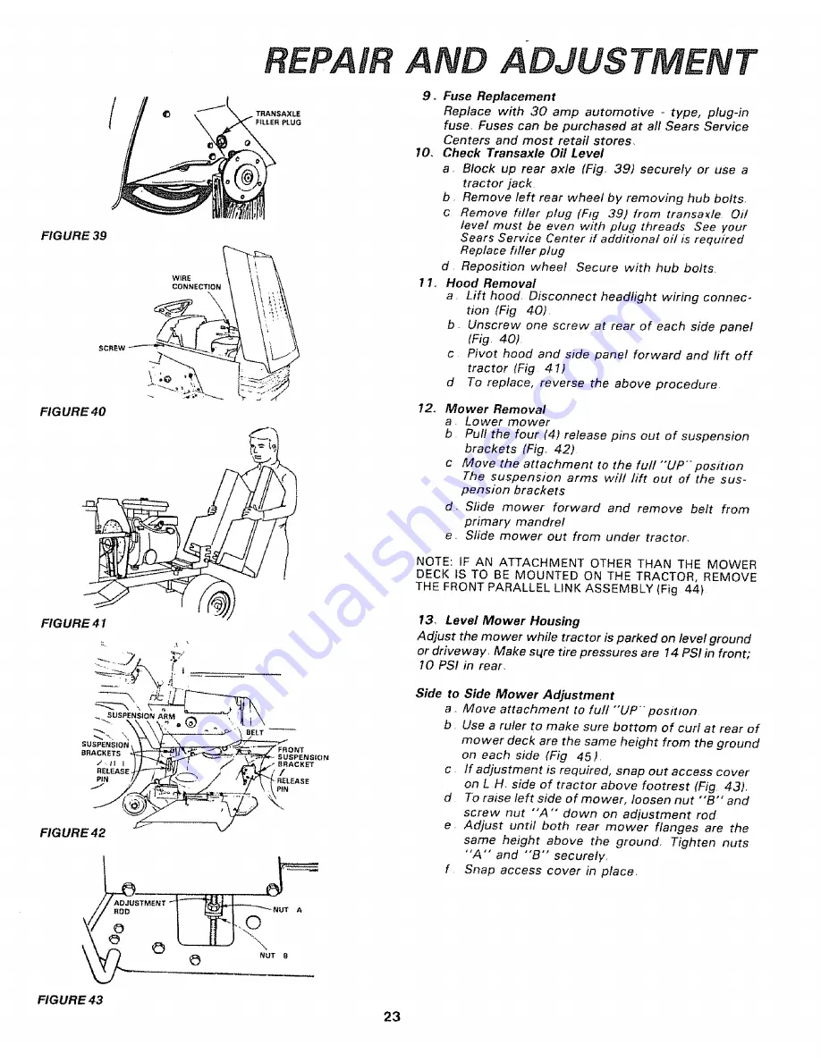 Craftsman 917.254420 Owner'S Manual Download Page 23