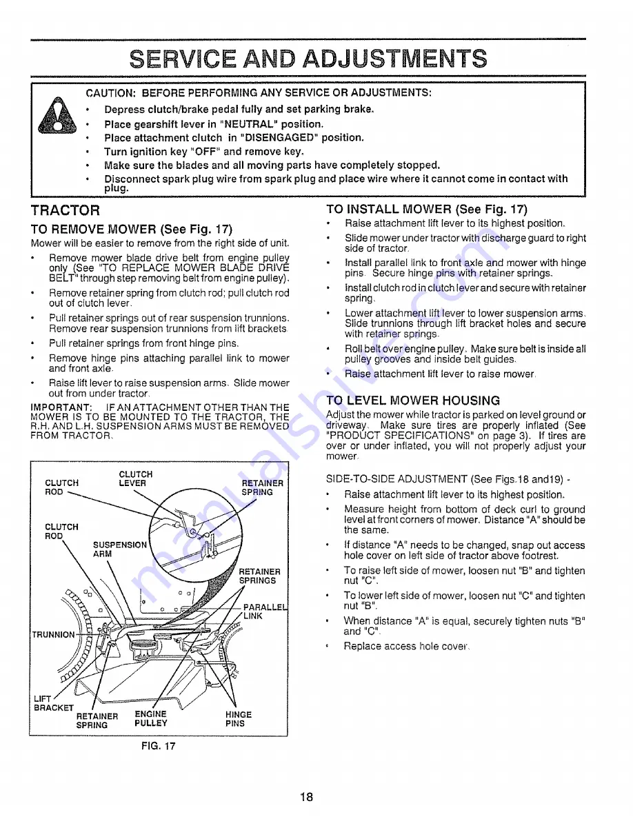 Craftsman 917.254530 Owner'S Manual Download Page 18