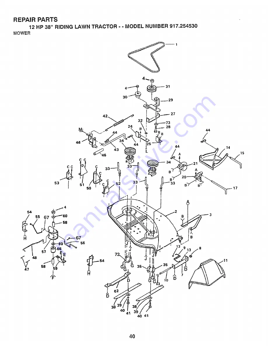 Craftsman 917.254530 Скачать руководство пользователя страница 40