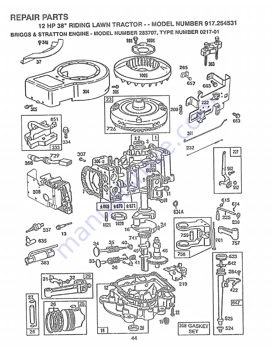 Craftsman 917.254531 Owner'S Manual Download Page 44