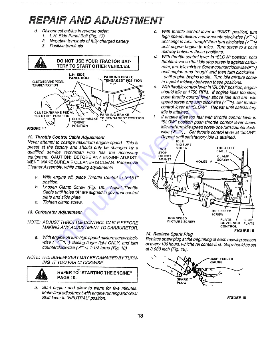 Craftsman 917.254550 Скачать руководство пользователя страница 18