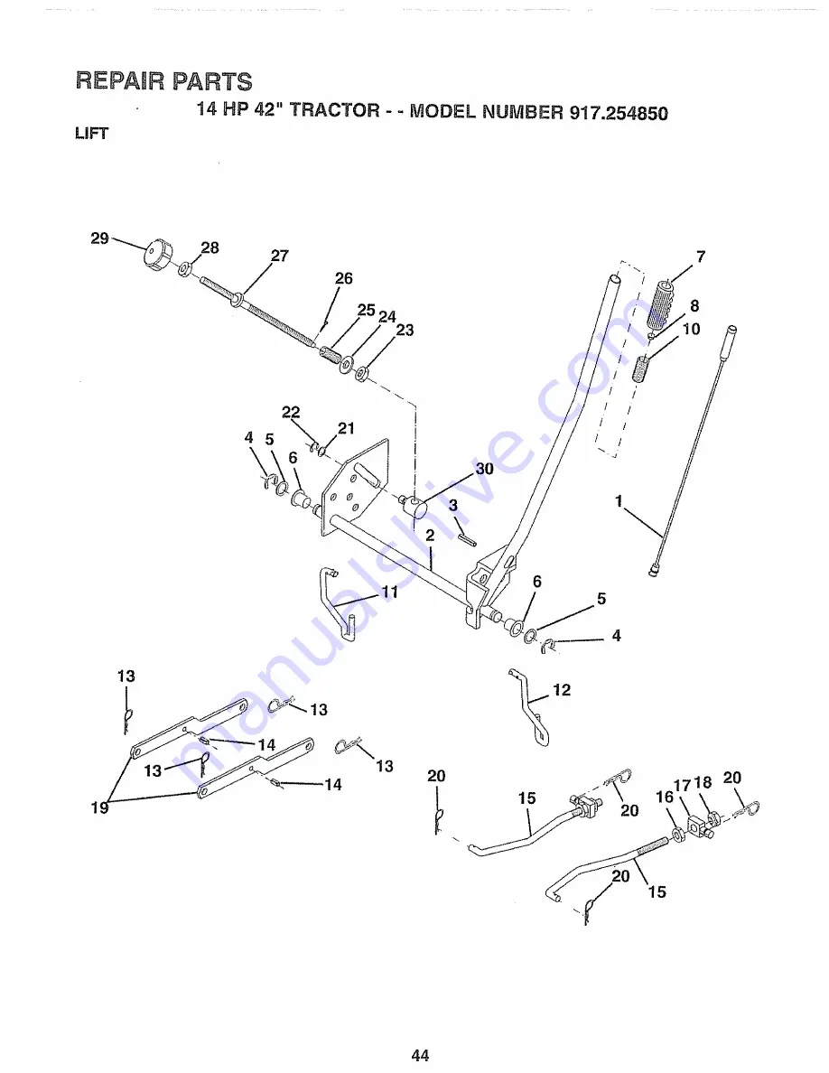 Craftsman 917.254850 Owner'S Manual Download Page 44