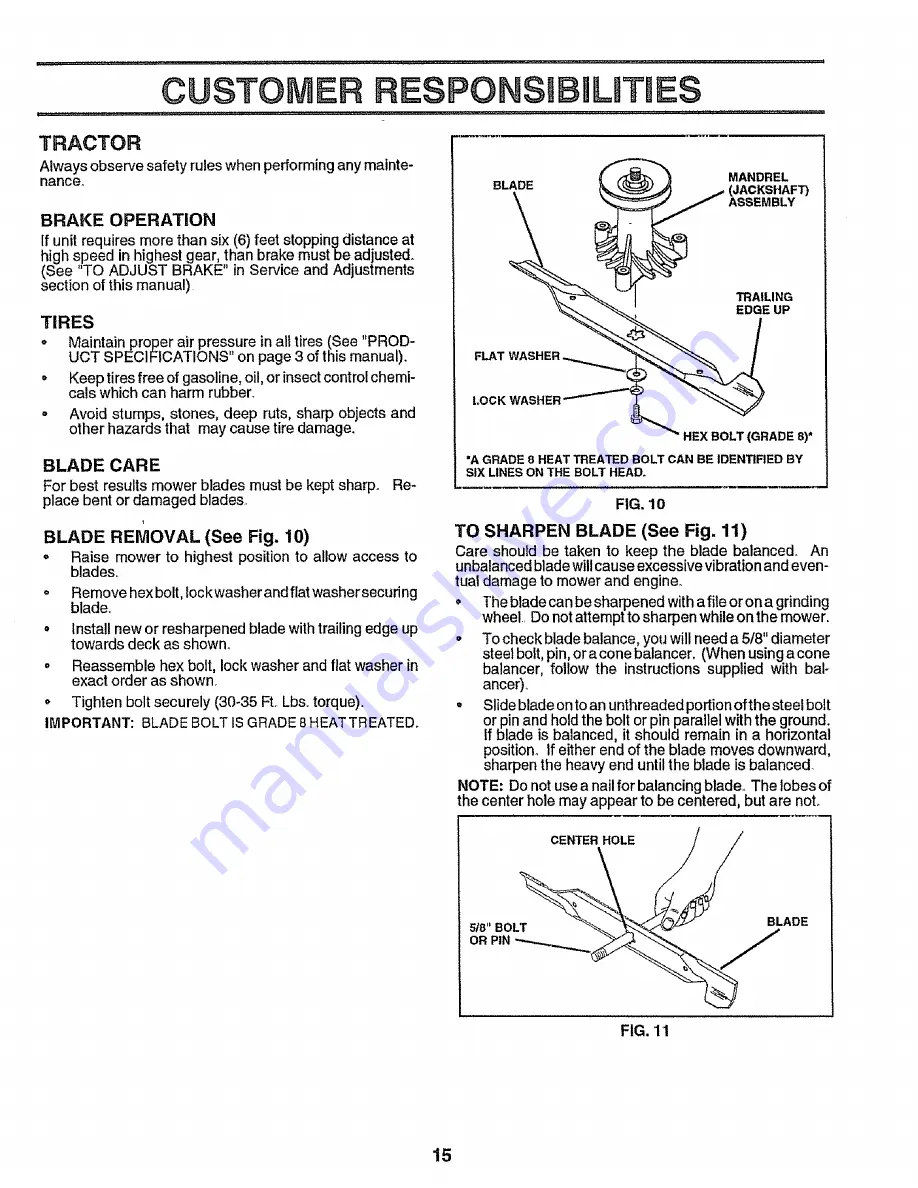 Craftsman 917.255160 Owner'S Manual Download Page 15