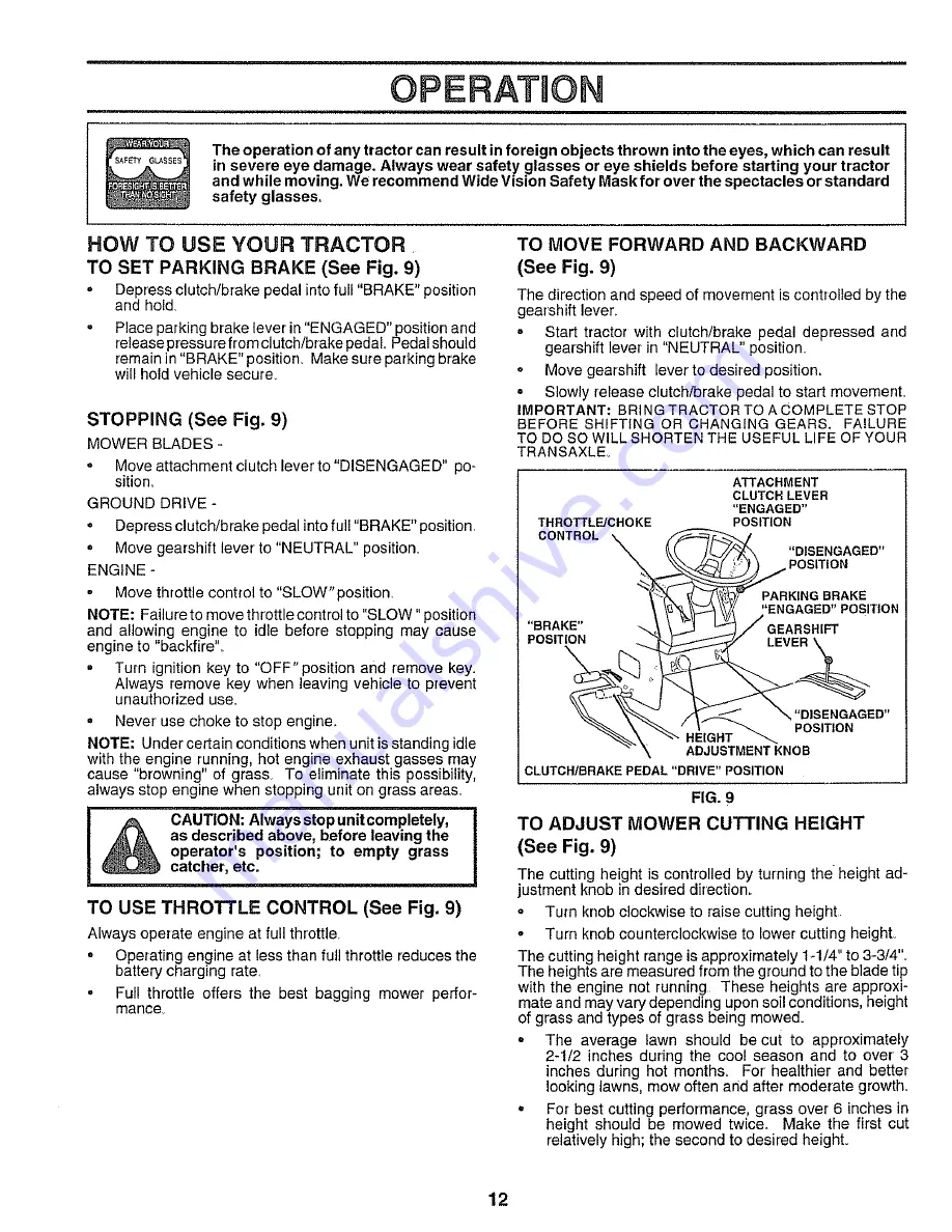 Craftsman 917.25545 Owner'S Manual Download Page 12