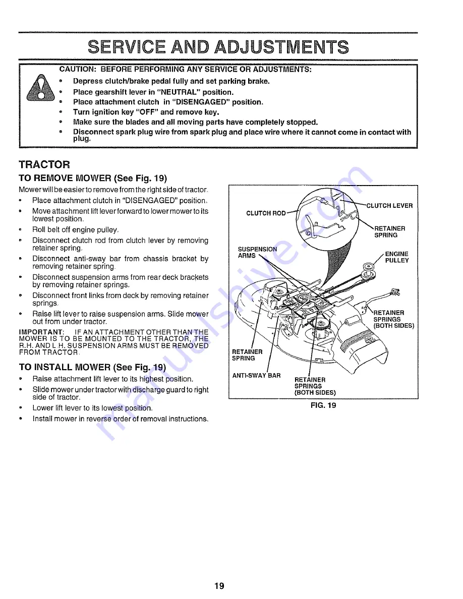 Craftsman 917.25545 Owner'S Manual Download Page 19