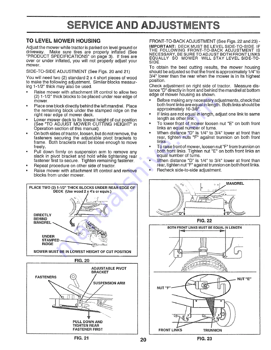 Craftsman 917.25545 Owner'S Manual Download Page 20