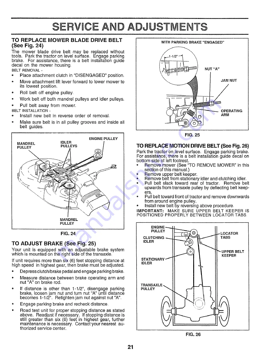 Craftsman 917.25545 Owner'S Manual Download Page 21