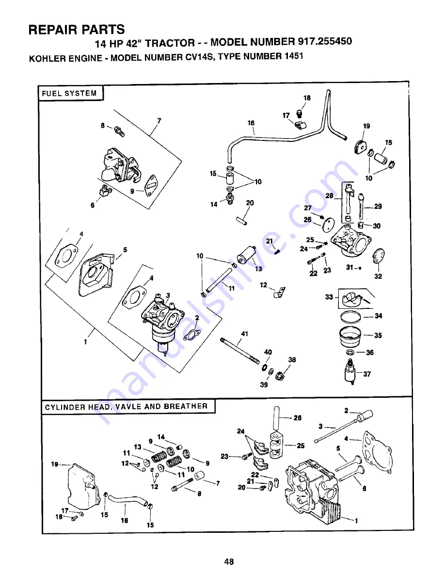 Craftsman 917.255450 Скачать руководство пользователя страница 24