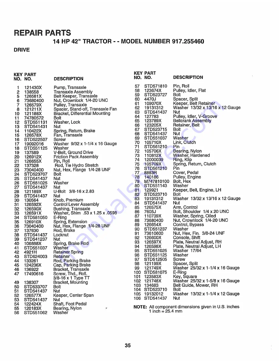 Craftsman 917.255460 Owner'S Manual Download Page 34