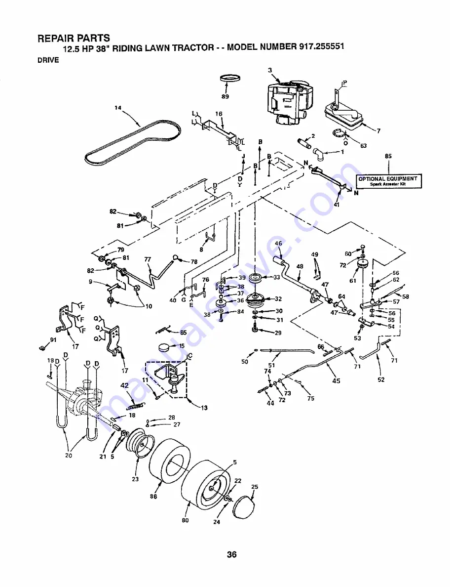 Craftsman 917.255551 Owner'S Manual Download Page 36