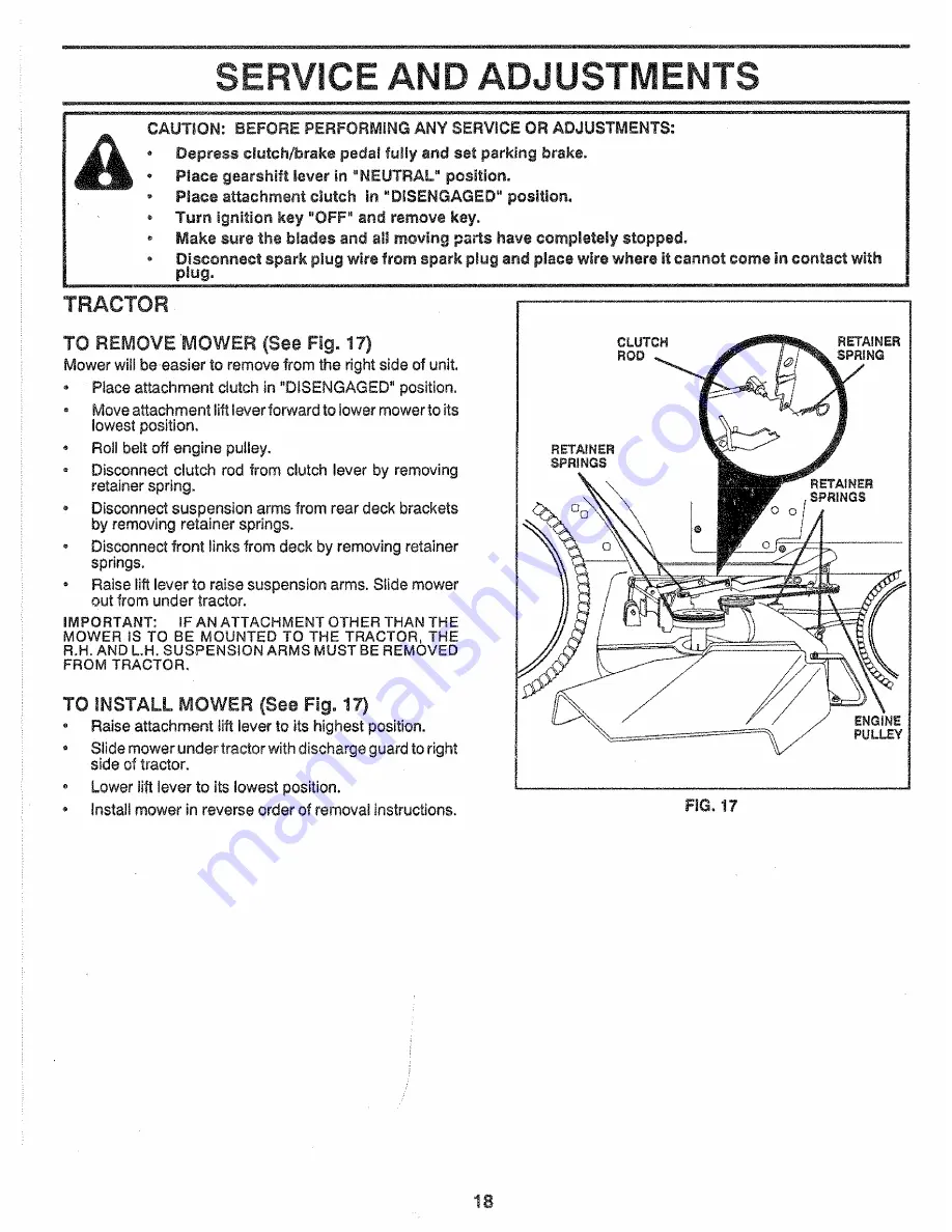 Craftsman 917.255560 Owner'S Manual Download Page 18