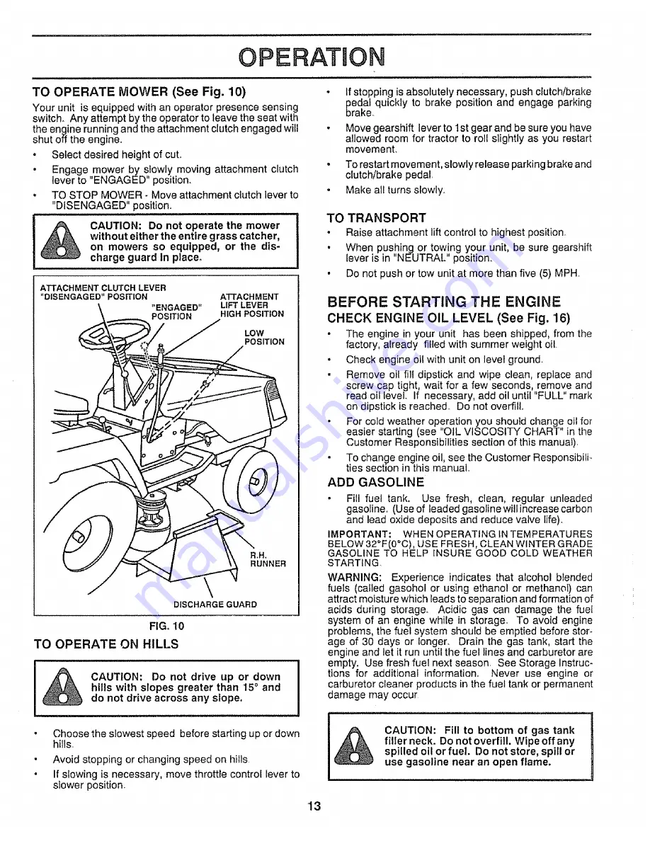 Craftsman 917.255572 Owner'S Manual Download Page 13