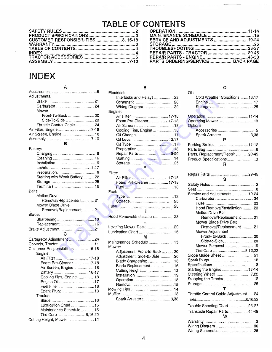 Craftsman 917.255575 Owner'S Manual Download Page 4