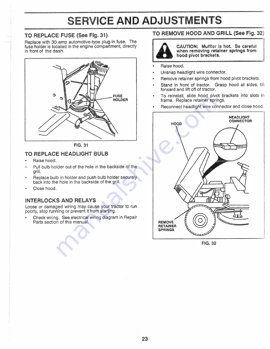 Craftsman 917.25559 Owner'S Manual Download Page 23