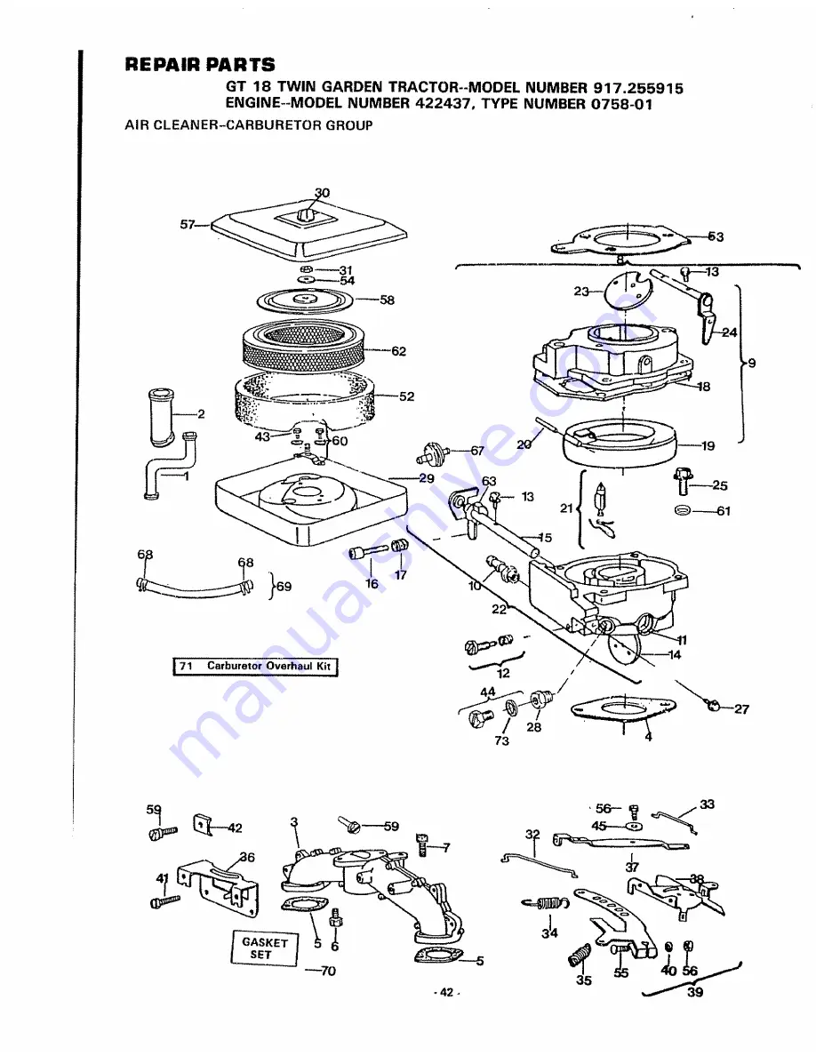 Craftsman 917.255915 Скачать руководство пользователя страница 42