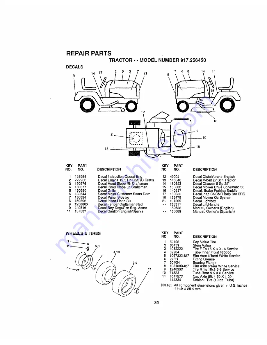 Craftsman 917.256450 Owner'S Manual Download Page 39