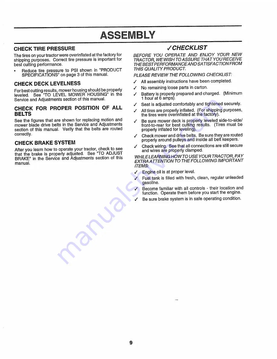 Craftsman 917.256511 Owner'S Manual Download Page 9