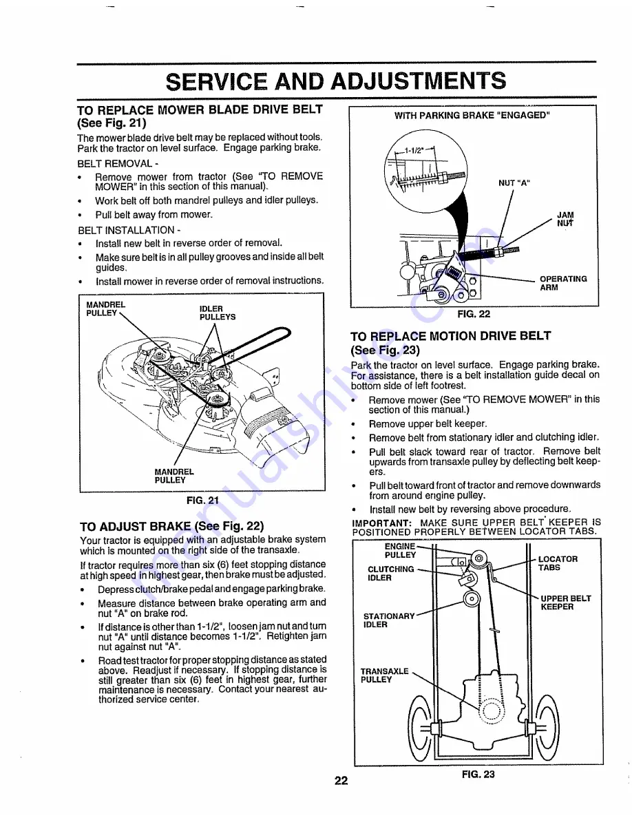 Craftsman 917.256511 Owner'S Manual Download Page 22