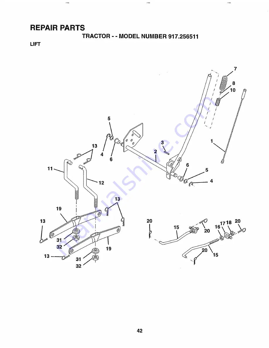 Craftsman 917.256511 Owner'S Manual Download Page 42