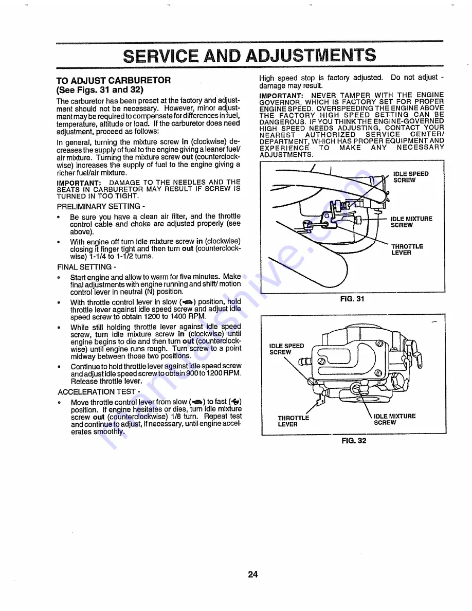 Craftsman 917.256562 Скачать руководство пользователя страница 24